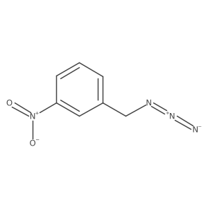 1-(叠氮甲基)-3-硝基苯 结构式