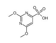 2,6-二甲氧基嘧啶-4-磺酸 结构式