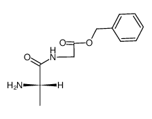 L-丙氨酰甘氨酸苄酯 结构式