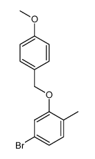 4-溴-2-((4-甲氧基苄基)氧基)-1-甲基苯 结构式