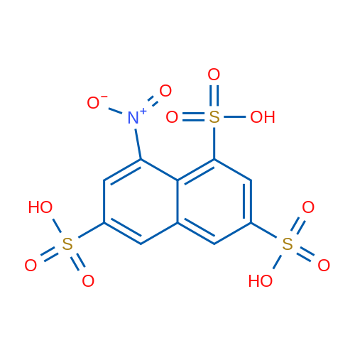 8-硝基-1,3,6-萘三磺酸 结构式