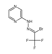 Ethanehydrazonoyl bromide, 2,2,2-trifluoro-N-2-pyrazinyl- 结构式