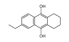6-乙基-1,2,3,4-四氢蒽-9,10-二醇 结构式