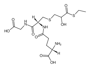Glycine, N-[S-[3-(ethylthio)-2-hydroxy-3-oxopropyl]-N-L-γ-glutamyl-L-cysteinyl]- (9CI) 结构式