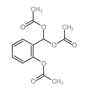 2-乙酰氧基苯基甲烷二醇二乙酸酯 结构式