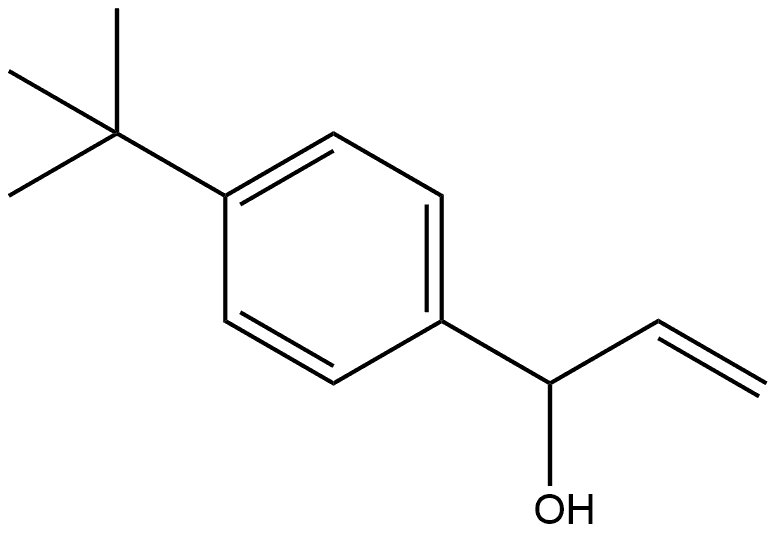4-(1,1-二甲基乙基)-α-乙烯基苯甲醇 结构式