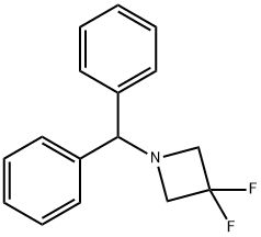 1-(二苯基甲基)-3,3-二氟氮杂环丁烷 结构式