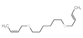 Hexane,1,6-bis(2-buten-1-ylthio)- 结构式