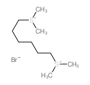 1,6-双(二甲基硫鎓)己烷二溴化物 结构式