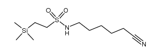 Ethanesulfonamide, N-(5-cyanopentyl)-2-(trimethylsilyl)- 结构式