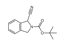 1-氰基-1,3-二氢-2H-异吲哚-2-羧酸叔丁酯 结构式