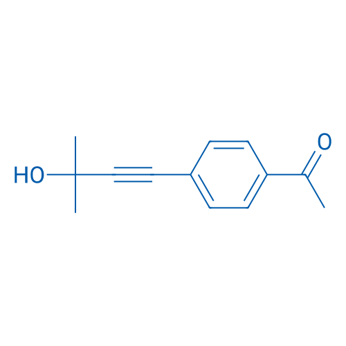 Ethanone, 1-[4-(3-hydroxy-3-methyl-1-butyn-1-yl)phenyl]- 结构式