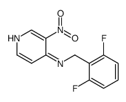N-[(2,6-二氟苯基)甲基]-3-硝基-4-吡啶胺 结构式