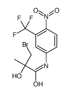 (2R)-3-溴-2-羟基-2-甲基-N-[4-硝基-3-(三氟甲基)苯基]丙酰胺 结构式