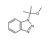 1H-Benzotriazole, 1-(1-methoxy-1-methylethyl)- 结构式