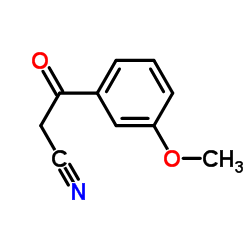 3-甲氧基苯甲酰基乙腈 结构式