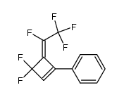 Benzene, [3,3-difluoro-4-(1,2,2,2-tetrafluoroethylidene)-1-cyclobuten-1-yl]- 结构式