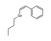 Benzene, [(1Z)-2-(butylseleno)ethenyl]- 结构式