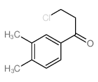 3-氯-1-(3,4-二甲基苯基)丙-1-酮 结构式