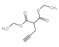 2-(2-丙炔-1-基)丙二酸二乙酯 结构式