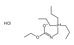 Phosphonium, [[(ethoxycarbonyl)amino]methyl]tripropyl-, chloride (1:1) 结构式