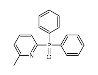 Pyridine, 2-(diphenylphosphinyl)-6-methyl- 结构式