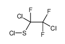 Ethanesulfenyl chloride, 1,2-dichloro-1,2,2-trifluoro- 结构式