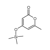 6-甲基-4-三甲基硅氧基-2H-吡喃-2-酮 结构式