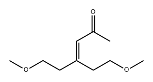 6-甲氧基-4-(2-甲氧基乙基)-3-己烯-2-酮 结构式