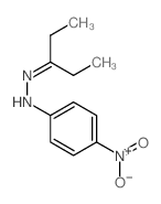3-戊酮 2-(4-硝基苯基)腙 结构式