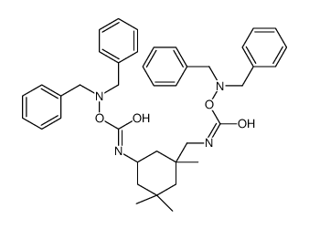 Carbamic acid,N-[3-[[[[[bis(phenylmethyl)amino]oxy]carbonyl]amino]methyl]-3,5,5-trimethylcyclohexyl]-,bis(phenylmethyl)azanyl ester 结构式