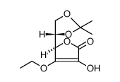 5,6-O-异丙基-3-O-乙基-L-抗坏血酸 结构式