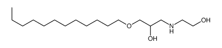 1-十二烷氧基-3-[(2-羟乙基)氨基]丙-2-醇 结构式