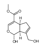 Cyclopenta[c]pyran-4-carboxylic acid, 1,4a,5,7a-tetrahydro-1-hydroxy-7-(hydroxymethyl)-, methyl ester, [1S-(1α,4aβ,7aβ)]- (9CI) 结构式
