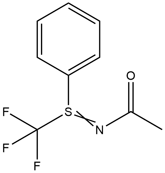 Acetamide, N-[phenyl(trifluoromethyl)-λ4-sulfanylidene]- 结构式