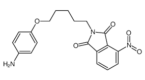 1H-Isoindole-1,3(2H)-dione, 2-[5-(4-aminophenoxy)pentyl]-4-nitro- 结构式