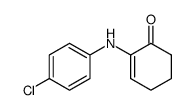 2-[(4-氯苯基)氨基]-2-环己烯-1-酮 结构式