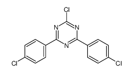 2-氯-4,6-双(4-氯苯基)-1,3,5-三嗪 结构式