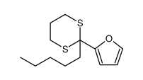 2-(2-呋喃基)-2-戊基-1,3-二噻烷 结构式