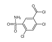 5-(氨基磺酰基)-2,4-二氯苯甲酰氯 结构式