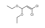 1,1-二氯-3,3-二乙氧基丙烯 结构式
