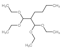 2-二乙氧基甲基-1,1-二乙氧基己烷 结构式