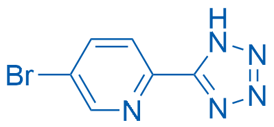 5-溴-2-(2H-四唑-5-基)吡啶 结构式