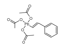 Acetic acid, 1,1',1''-[[(1E)-2-phenylethenyl]plumbylidyne] ester 结构式