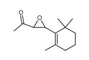 Ethanone, 1-[3-(2,6,6-trimethyl-1-cyclohexen-1-yl)-2-oxiranyl]- 结构式