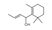 2,6,6-三甲基-α-(1-丙烯基)-1-环己烯-1-甲醇 结构式