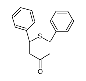 顺-2,6-二苯基四氢噻喃-4-酮 结构式