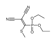 Phosphonic acid, [2,2-dicyano-1-(methylthio)ethenyl]-, diethyl ester (9CI) 结构式