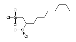 Silane, trichloro[2-(dichlorosilyl)decyl]- 结构式