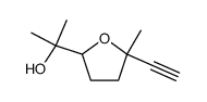 2-Furanmethanol, 5-ethynyltetrahydro-α,α,5-trimethyl- 结构式